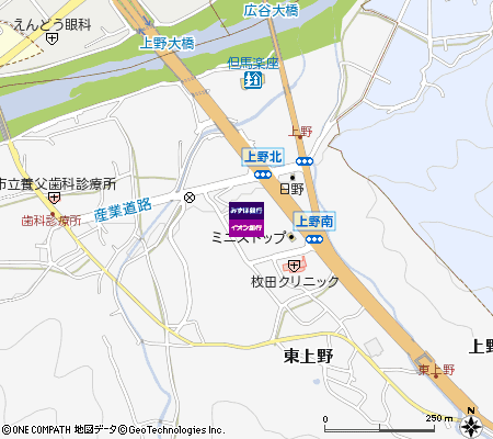 ミニストップ養父上野店出張所（ATM）付近の地図